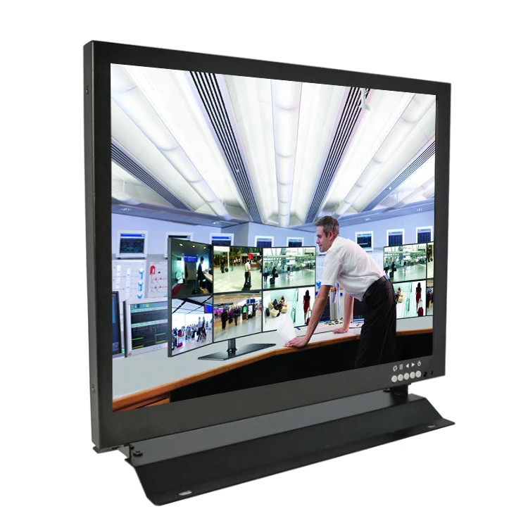 15 Inch Monitor Audio 175 Security Monitor HD AV BNV VGA USB High Sensitive Metal Housing Remote Control With Wall Bracket