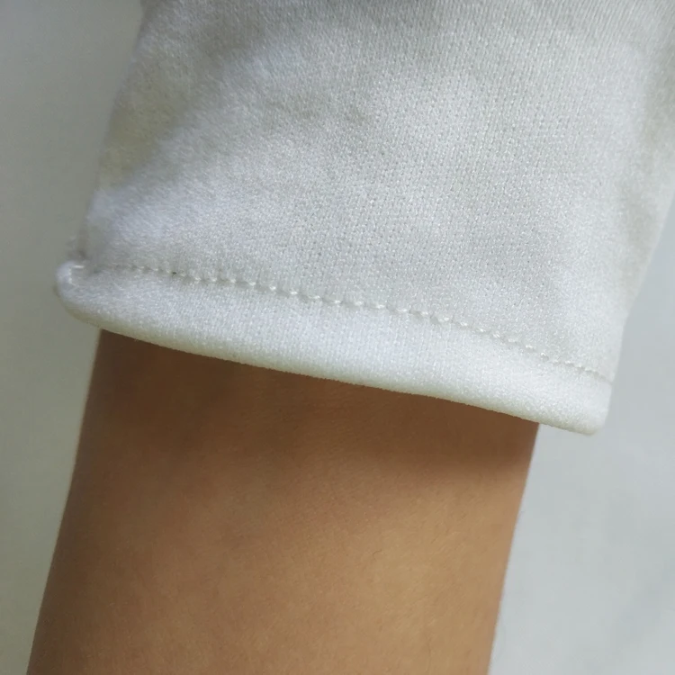 White Inspection 100% Cotton Full Finger Gloves Casual Daily Life Customized Packaging Cotton Gloves