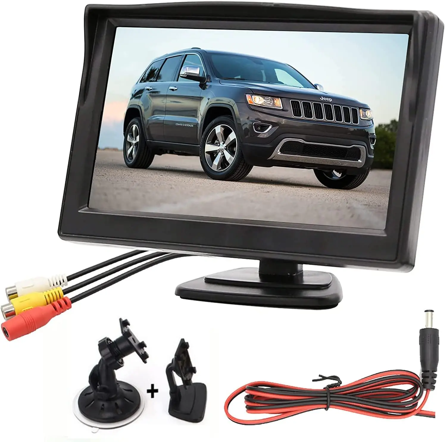 New 5 inch Color TFT LCD Mini Car Rear View Monitor Parking Rearview Screen For Truck Van RV Trailer Reverse Backup Camera