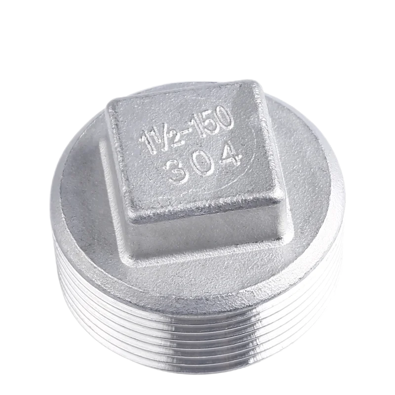Good Quality stainless steel pipe fitting pipe cap water heating fittings pipes and and fittings Four corner plugs