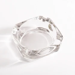 Free Design LOGO Cheap Wholesale Clear Custom Glass Ashtray for Cigarette Herb