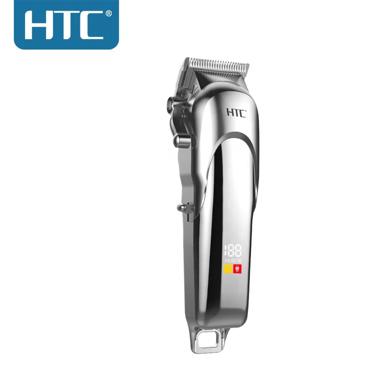 HTC CT-8087 Newest Professional Barber&Home Use Strong Power LED Lithium Battery Hair Clipper