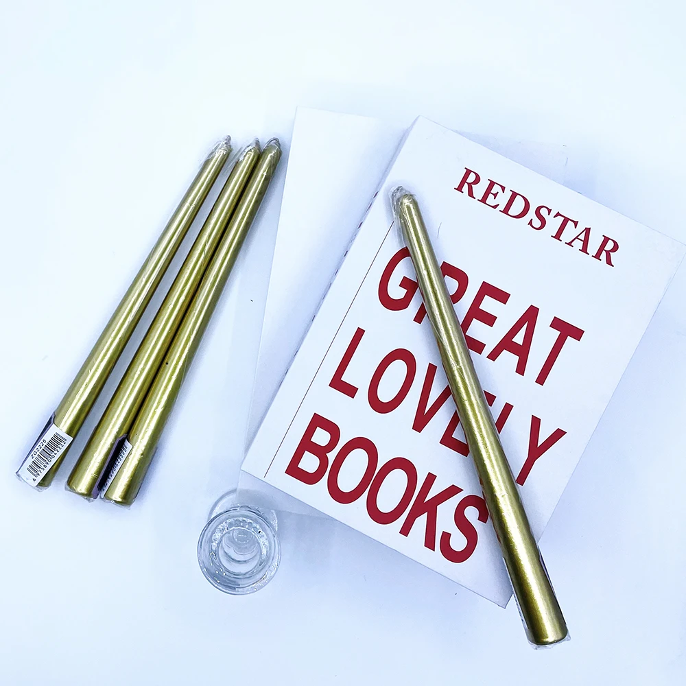 Wholesale Christmas10 Inch Unscented Taper Candles Paraffin Wax candle for home decor wedding dinner table decor