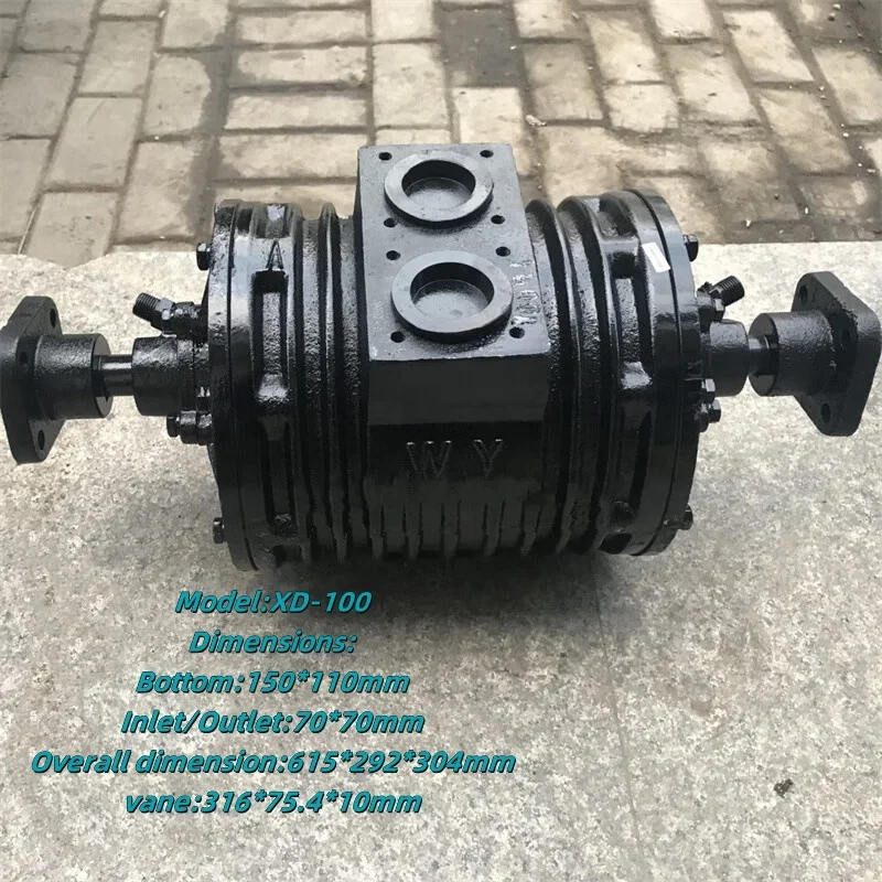 Real oil pump vacuum pump for sewage suction truck septic tank trucks Fecal suction cart spare parts XD-100 XD-25 XD-63 XD-80