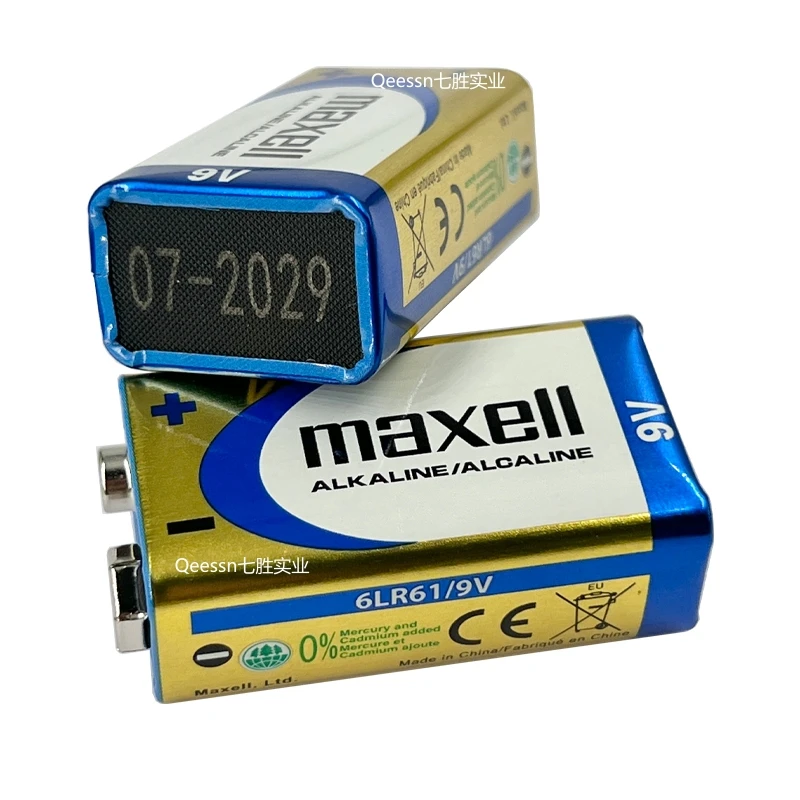 MAXELL 6LR61/9 В Щелочная/ALCALINE 6F22 батарея высокого качества одноразовая для игрушечных микрофонов