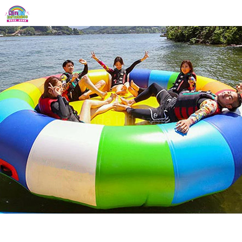 The best rated flying inflatable towable tube / inflatable disco boat ride / inflatable disco boat cruise