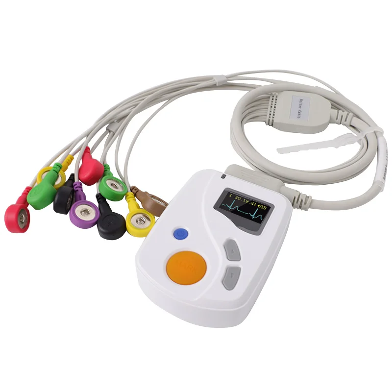 TLC6000 Contec 24 часа в сутки, монитор ЭКГ Холтеру 12 канал ECG holter анализа