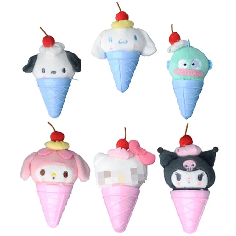 Wholesale Japanese animation cross dressing Sanrio cos ice cream key chain pendant lovers backpack decoration catch doll