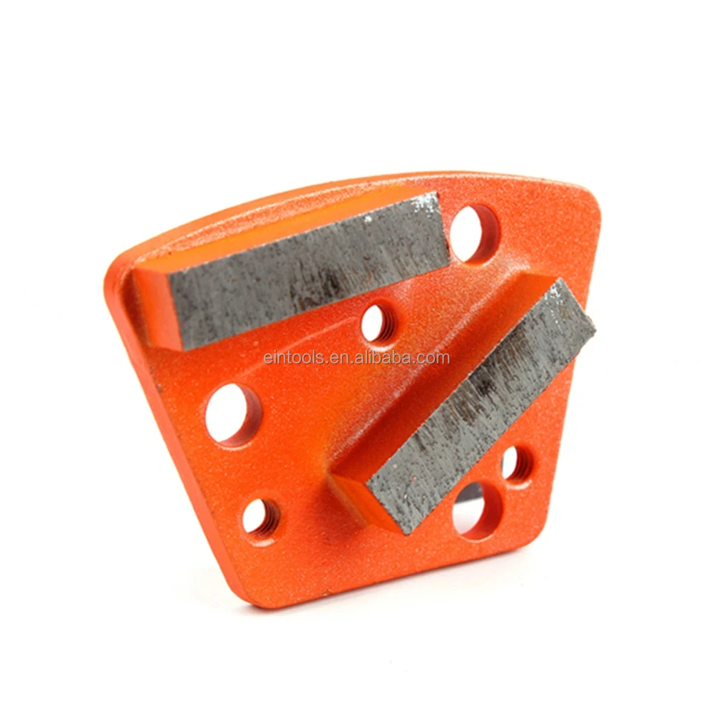 Blastrac Concrete Grinding Segments Trapezoid Six Holes Blank M6 Thread Connection Klindex Grinding Shoes