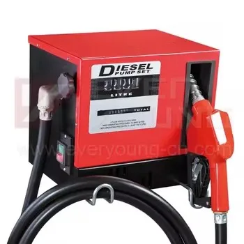 Electric 80 Cube Fuel Dispenser Pump Kits with Meter Nozzle 110v/220v Petrol Pump for Automotive Industry OEM Customizable