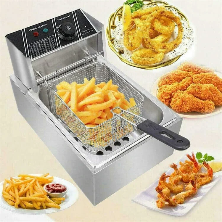 Коммерческое оборудование для кухни ресторана кейтеринга фритюрница цыплят картофеля Электрический Фритюрница