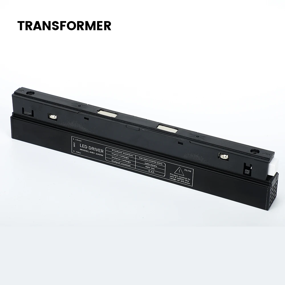 Magnetic Track Lighting System Accessories Spotlight Track Angle Connector Integrated Power Transformer