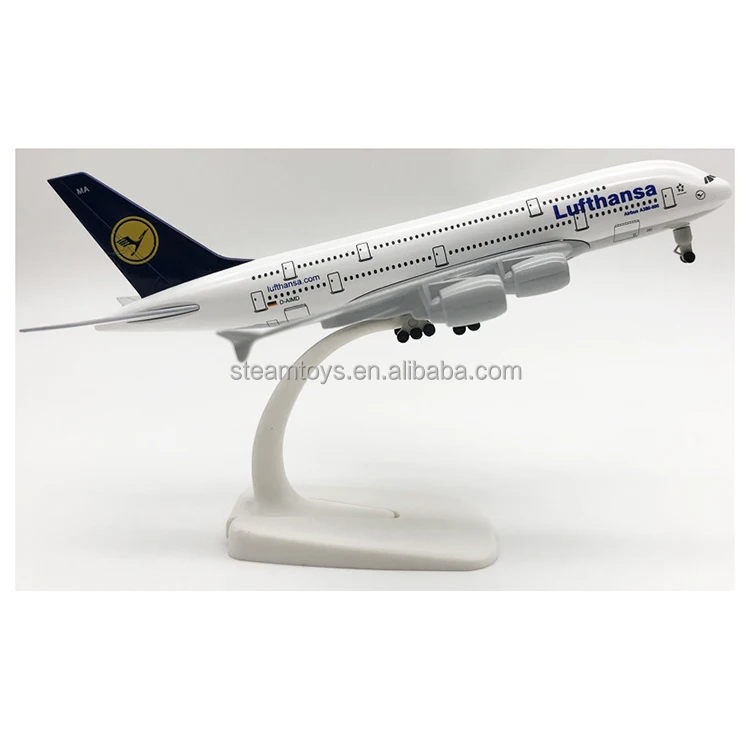 Customized Airplane Model Germany Deutsche Metal Lufthansa Model Plane A380 with Support Trestle Wholesale