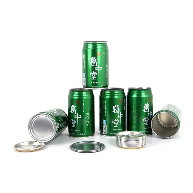 310ml Beverage Juice Can Wholesale Food Grade Tinplate Container for  Canned Coffee Stubby Tomato Paste Can