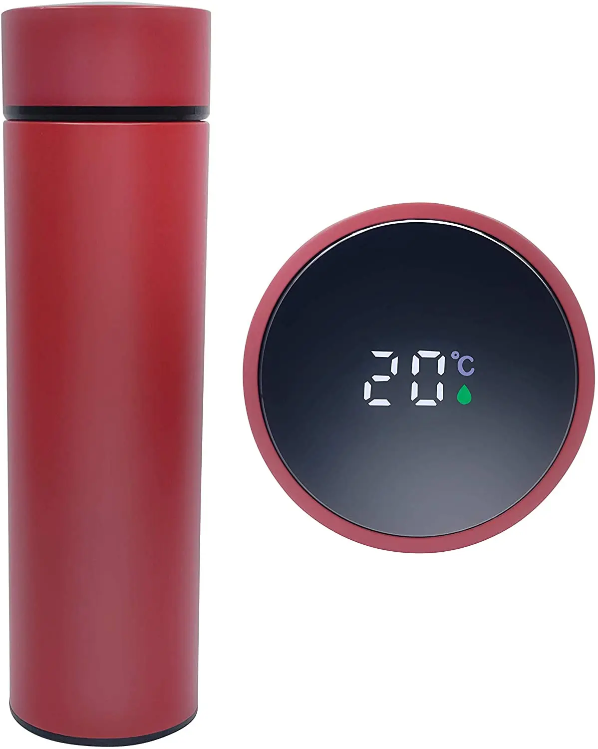 Double Wall Insulated Custom vacuum flask Smart Thermos Water Bottle Led Temperature Display thermos