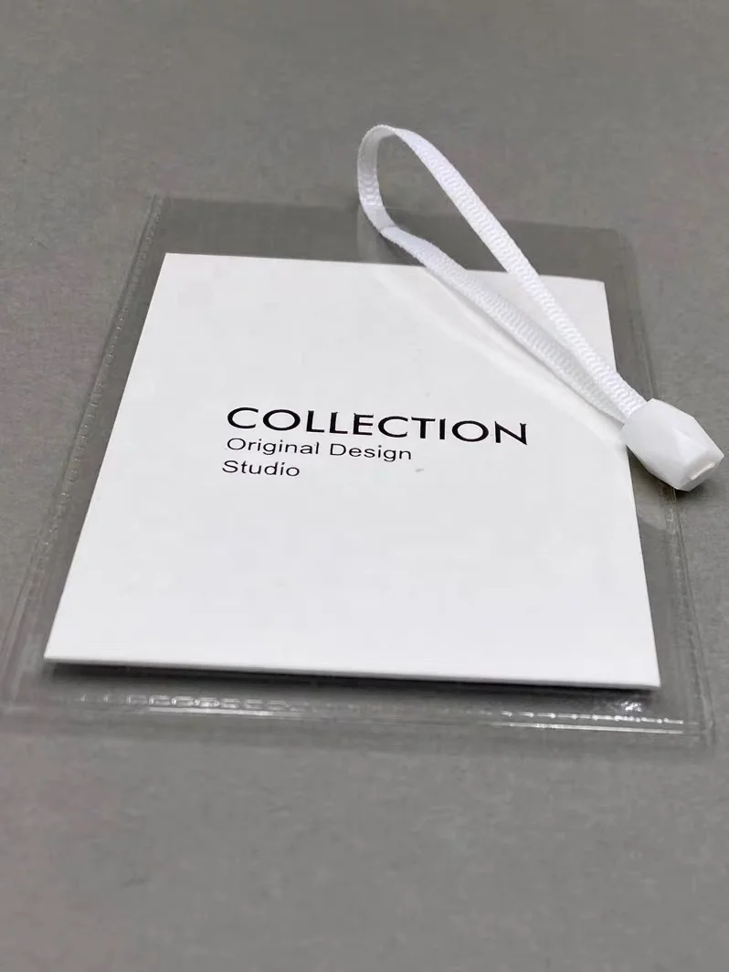 Ярлык для подвешивания, специальный модный дизайн, яркие пластиковые мешки из ПВХ, ярлык для печати, черная ярлык, OEM, ярлык для печати логотипа