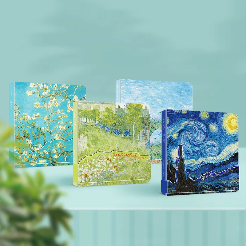 2024 Latest Hot Sale Retro Art Notebook Journal Diary  Square Blanket  Notepad for Travel