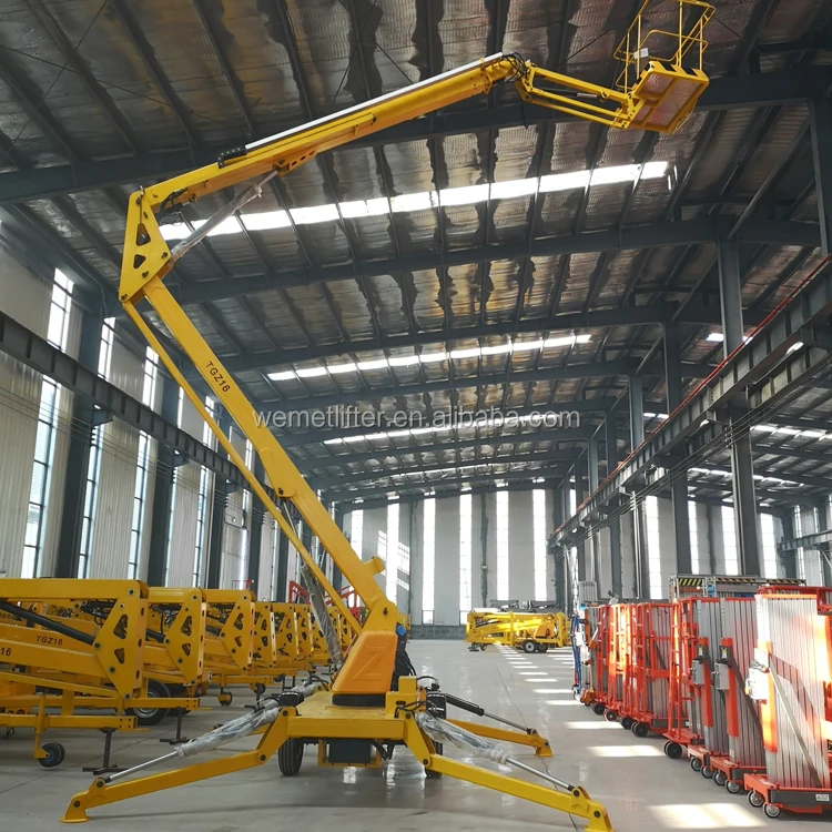 Строительное оборудование гидравлическая платформа подъемник one man lifter Boom lift для авиационных работ 10 м 12 14 16 18