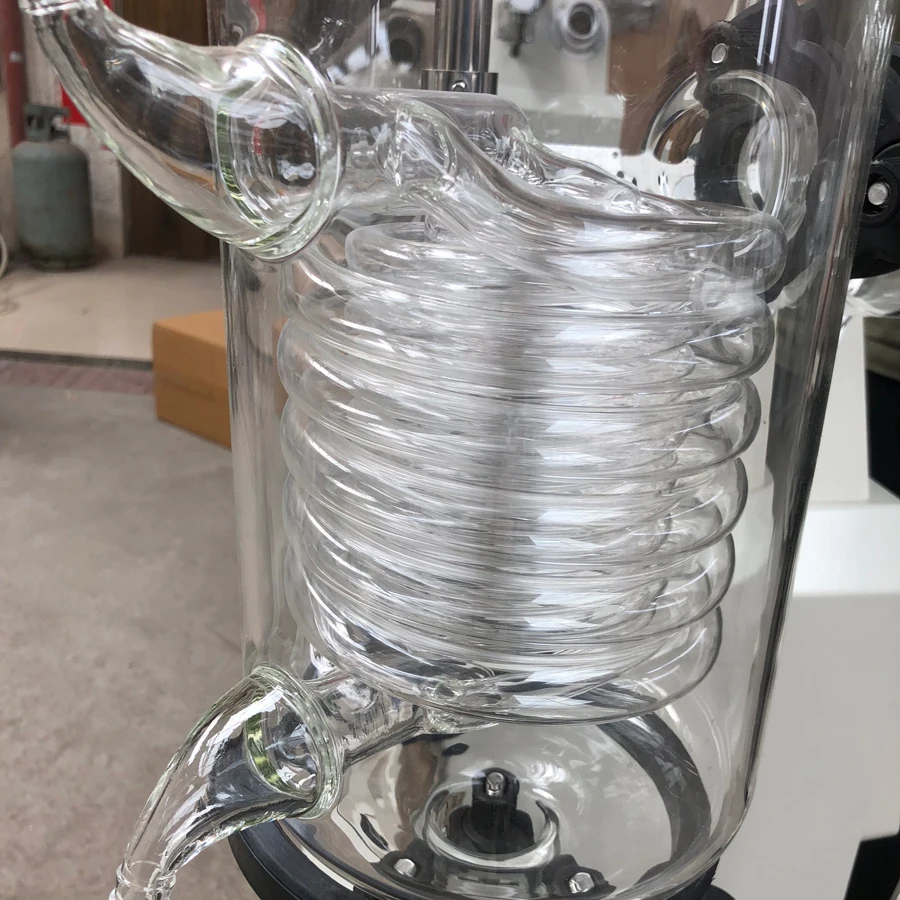 Solvent Recovery Device 20L GG17 Dual Condenser Rotovap Glassware Laboratory 20 Liter Rotovap 20L Chiller