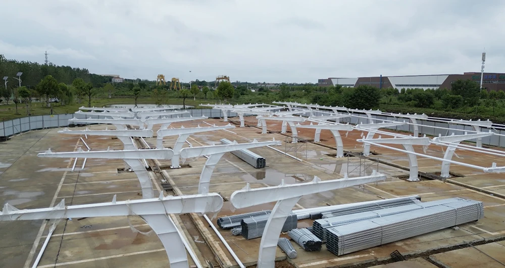 Roof Panels Charging Pile Power Generation Solar Car Parking Shed