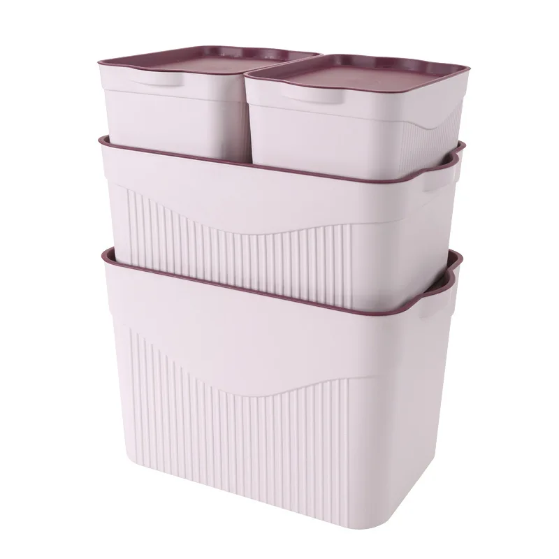Wholesale Eco-friendly Plastic Stackable Cloth Storage Bins Clothes Organizer Toys Storage Box