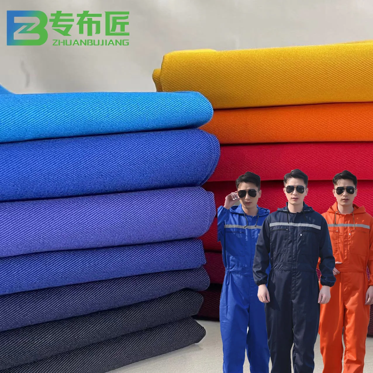Long-term spot fabric supply Ready to ship 100% cotton Flame retardant 270gsm 128 x 60 20 x 16 FR Permanent Multicolor fabric