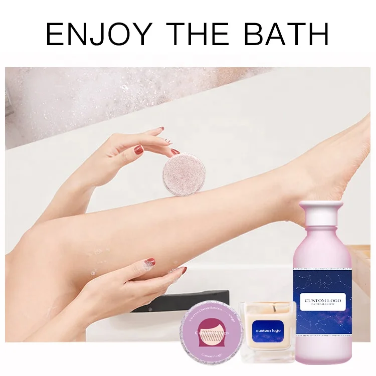 OEM Private Label High Quality Natural Organic Vegan Rich Bubble Colorful Fizzy Bath Bomb Gift Set