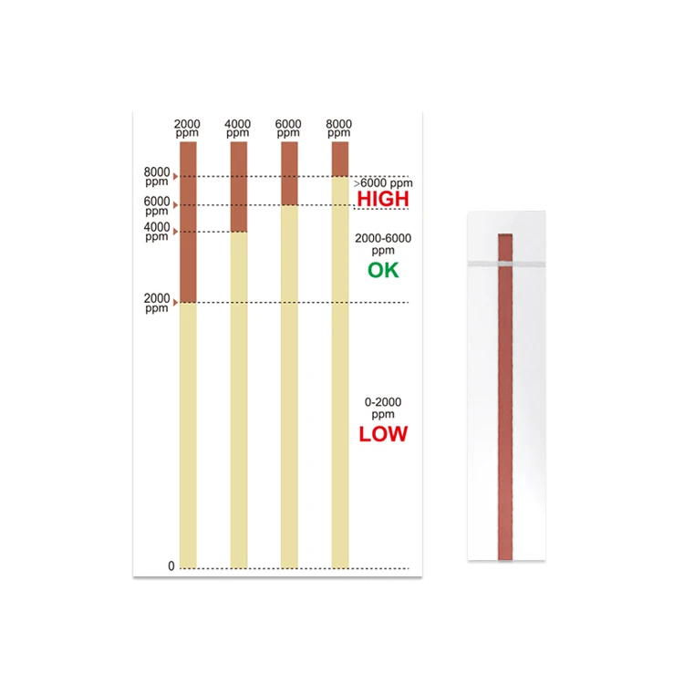 Salt test strips NaCl swimming pool testing strips sodium chloride pool test strips