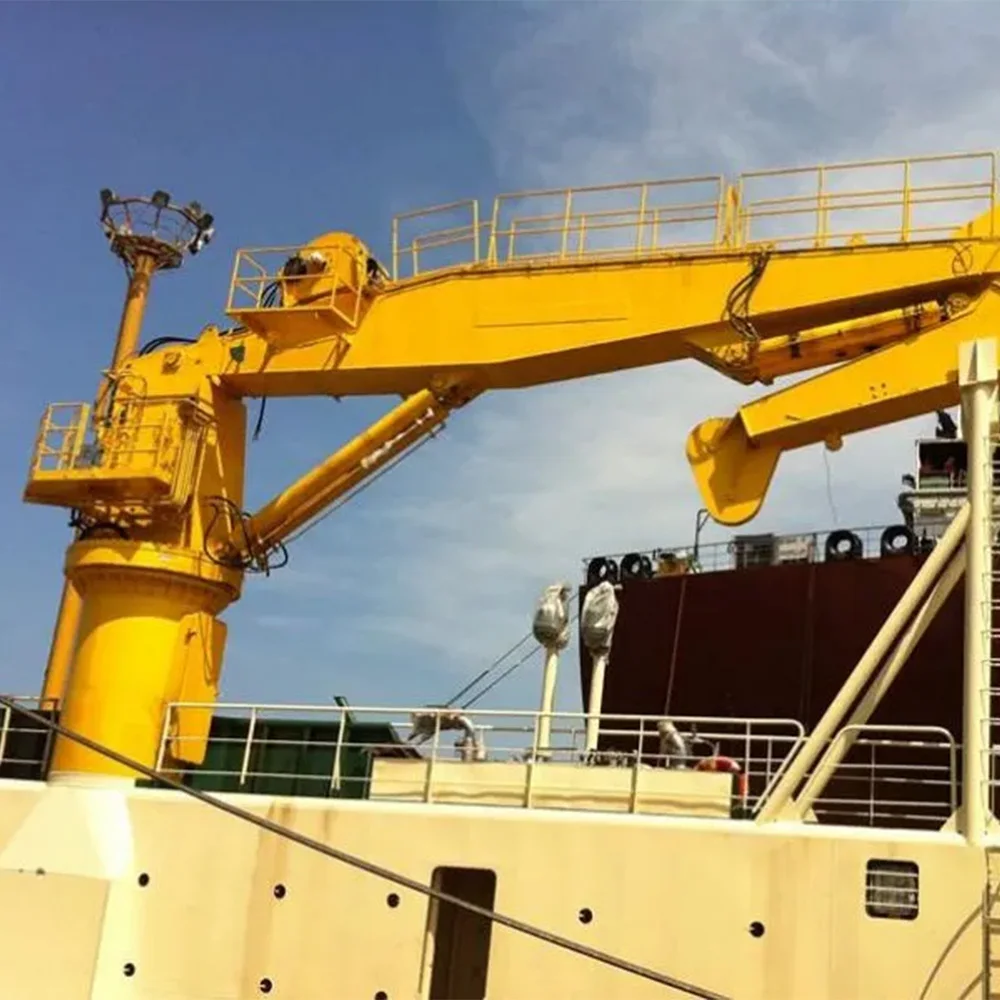 Professional 20 Ton Marine Deck Crane with Core Motor Engine & Gear Components