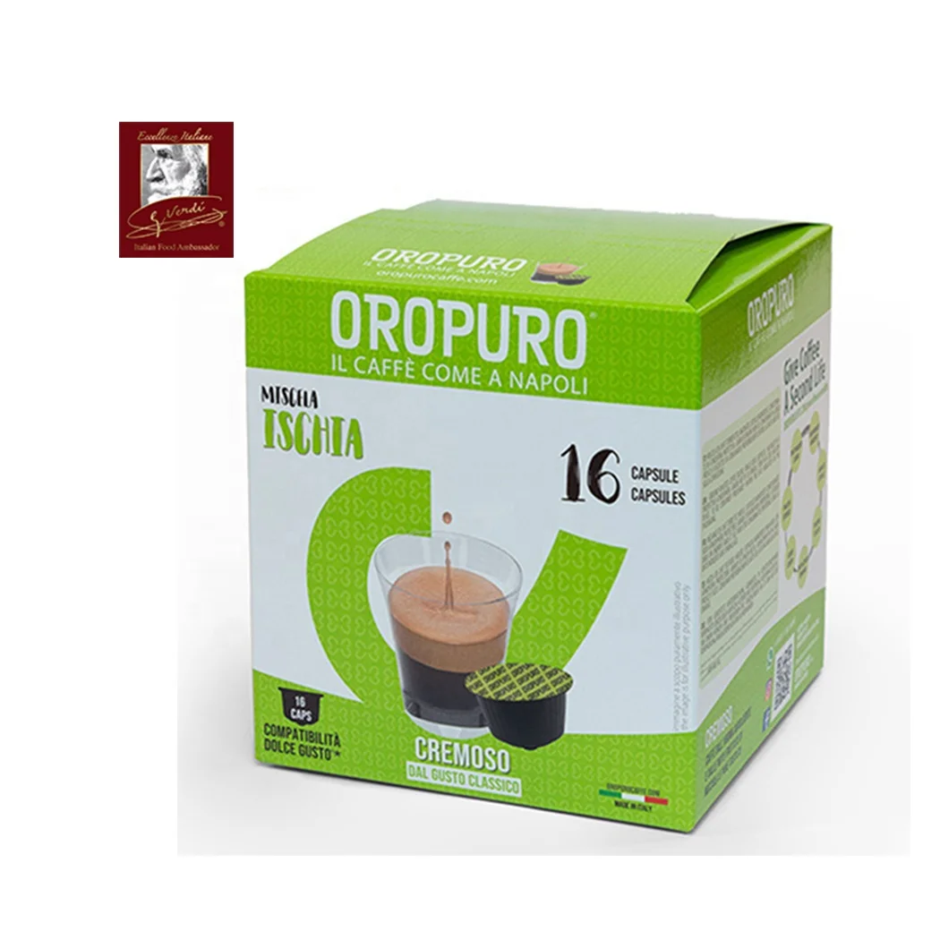 16 Ischia Coffee Dolce Gusto капсулы совместимые 70% арабского 30% Robusta сделано в Италии итальянская еда GVERDI