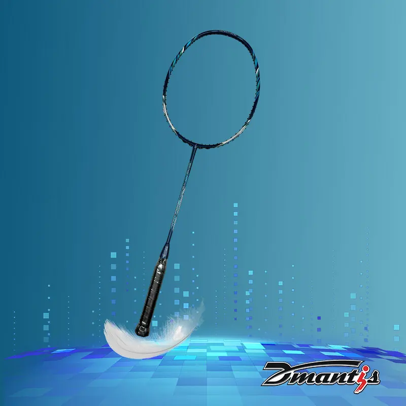 Dmantis D008 модель Прямая продажа с фабрики Китая ракетка для бадминтона полностью углеродистая стабильная Удочка длительным сроком службы