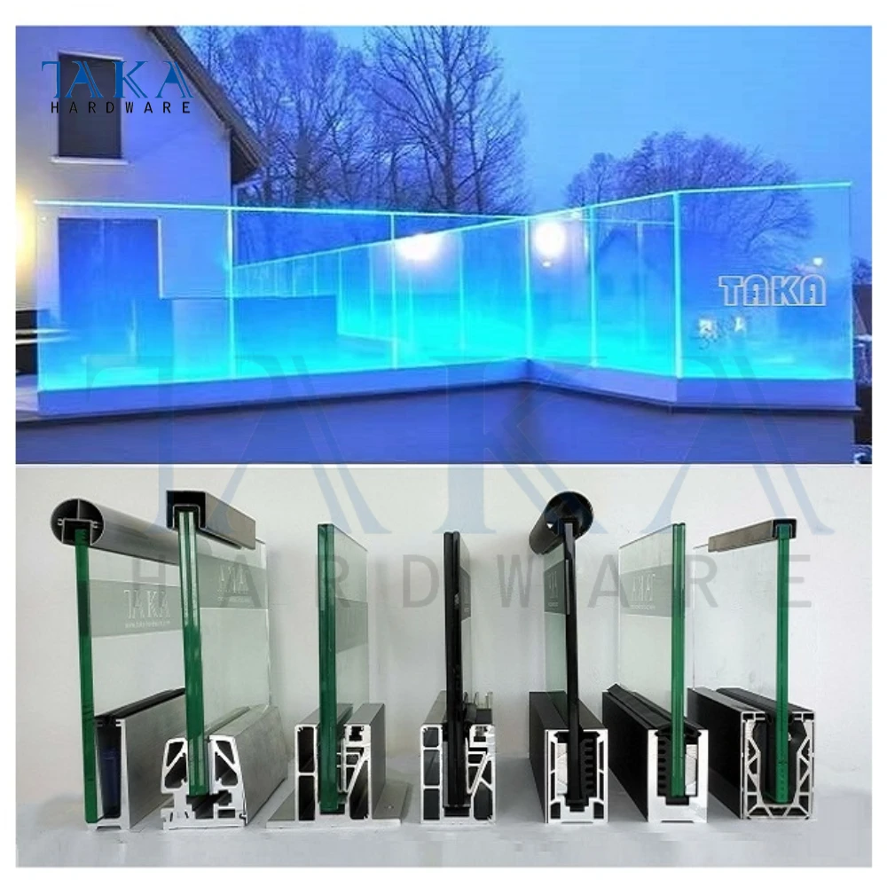 Slot Pipe for U Channel Glass Railing Decorative Stainless Steel Groove Caprail
