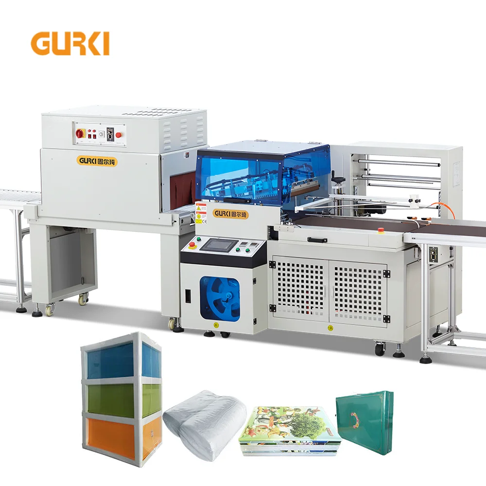 Fully Automatic Thermal Shrink Oven Electric Box Foil Vertical L Sealer Heat Shrink Tunnel Machine