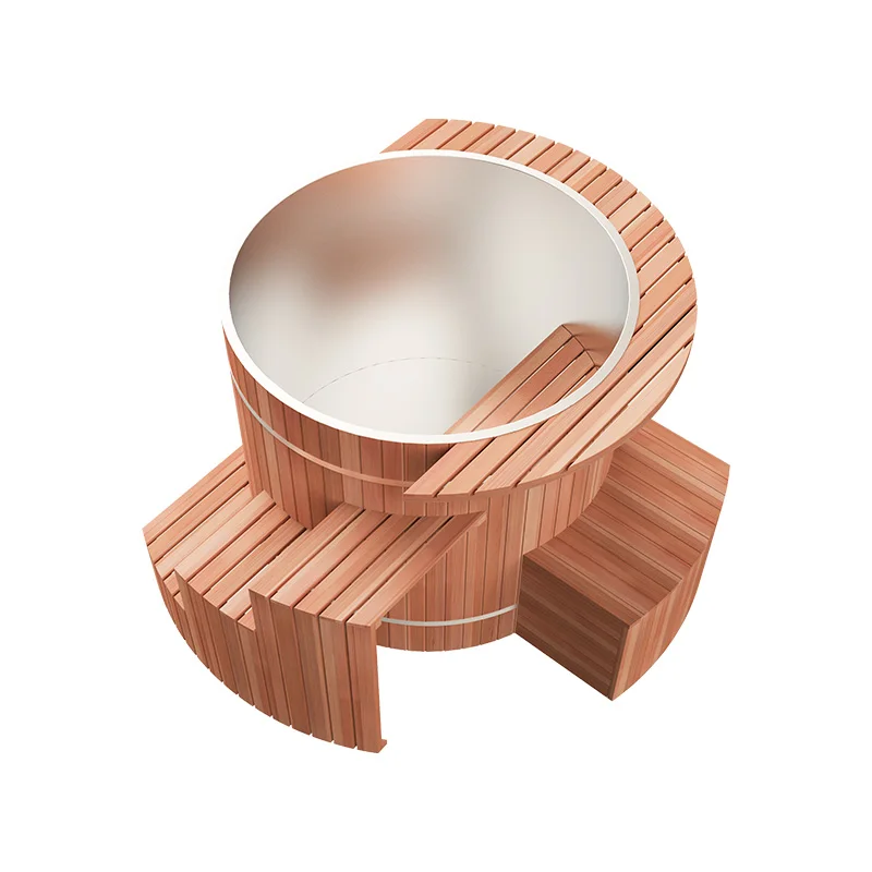 Water Chiller Ice Bath Pools Inflatable Barrel Home 1hp System Wooden Kit Cooler Therapy Cold Plunge Ice Bath with Chiller