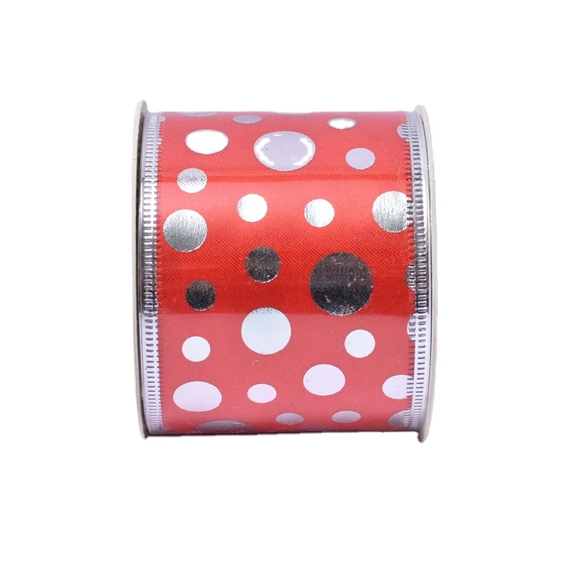 Красная рождественская лента высокого качества, многоцветная Рождественская лента для фестиваля, вечеринки, «сделай сам», подарочное украшение