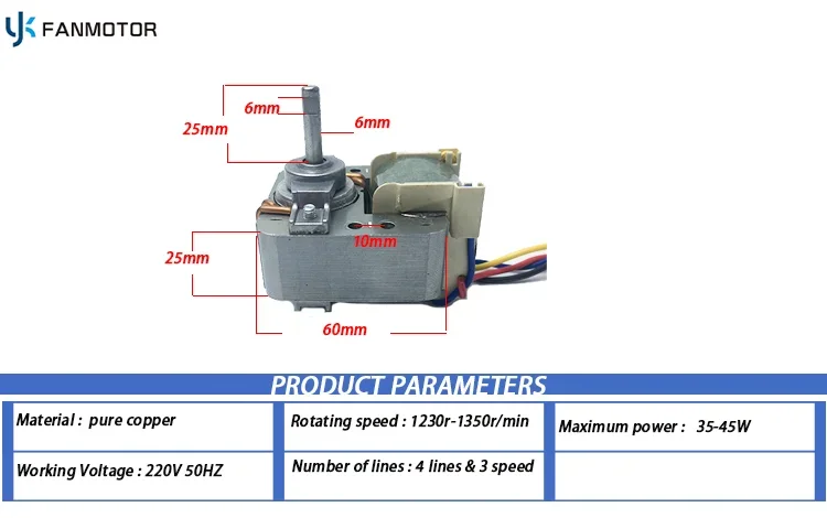 220v 50hz 40w Ahu AC Cross Flow Asynchronous Max Air Axial Oscillating 3 Speed Fan Coil Units Electric Fan Motor