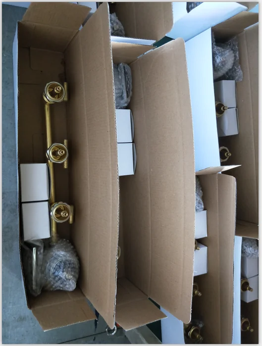 Factory Top  Brass thermostatic 6 Ways mixer taps  bathroom shower faucet