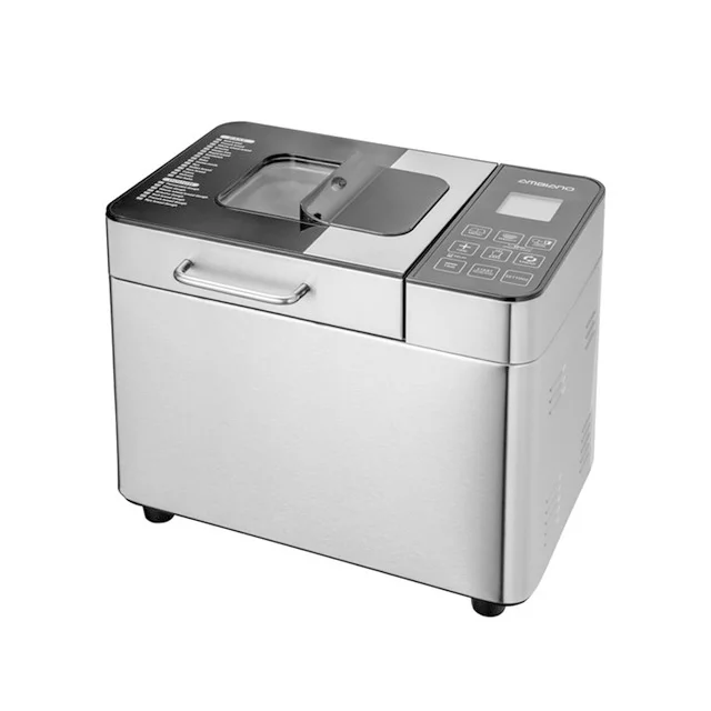 Electric Household Bread Maker Machine Stainless Steel with Automatic Fruit and Nut Dispenser Max Capacity 2LB