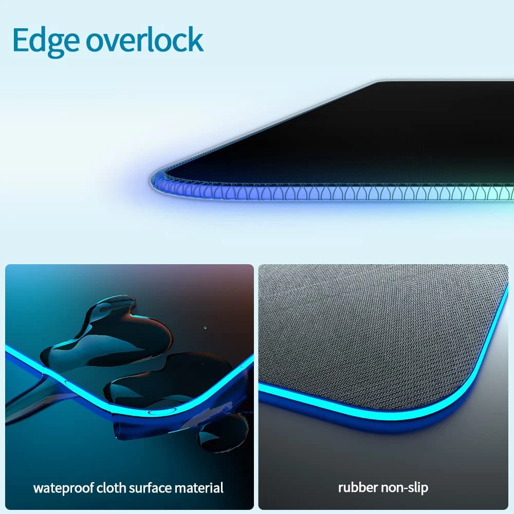 Hot Sale High Quality Natural Rubber Customized Wireless Charging Keyboard Pad Game Office Desk Mouse Mat