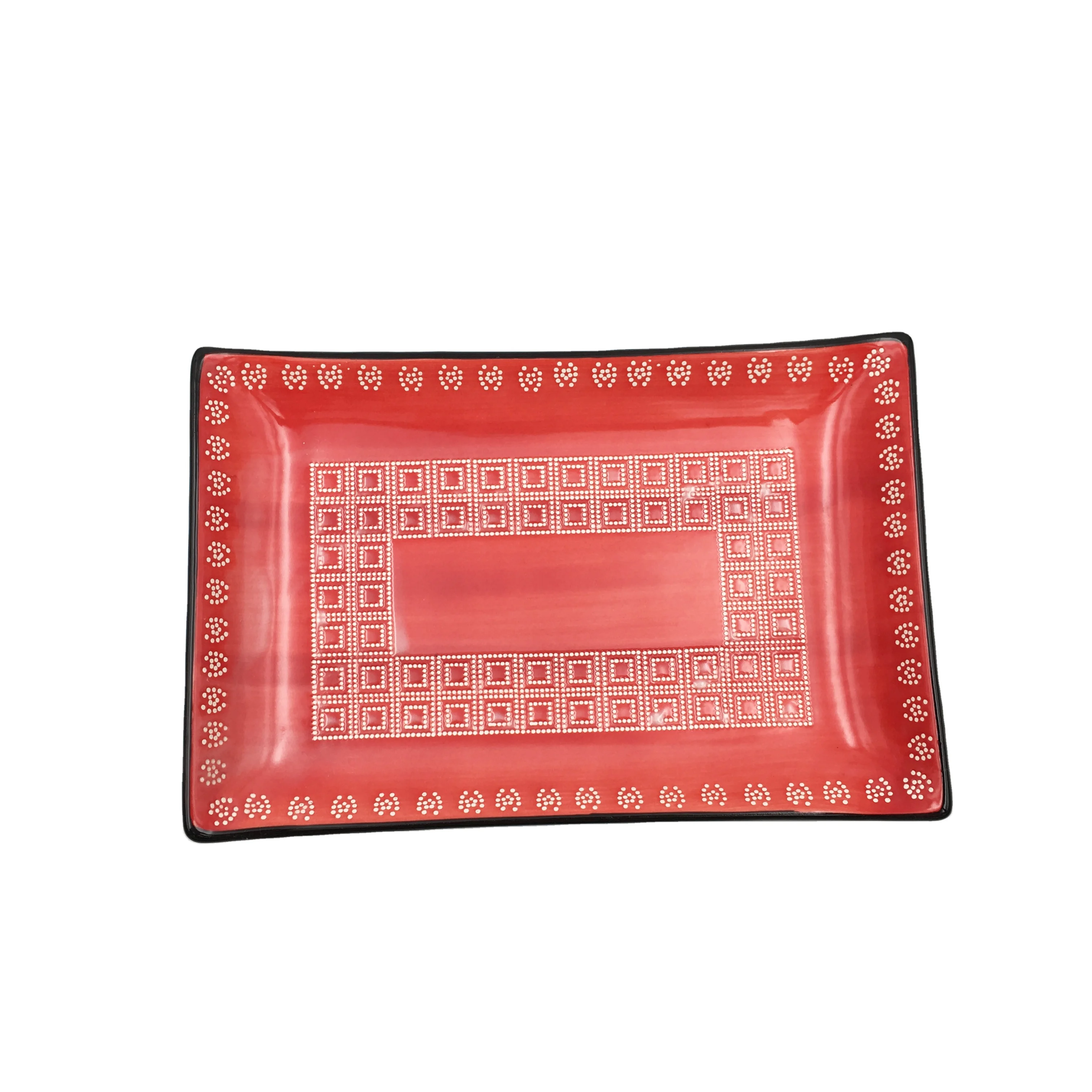 Customized Eco Friendly Restaurant Pate With Logo Ceramic Dinner Plate