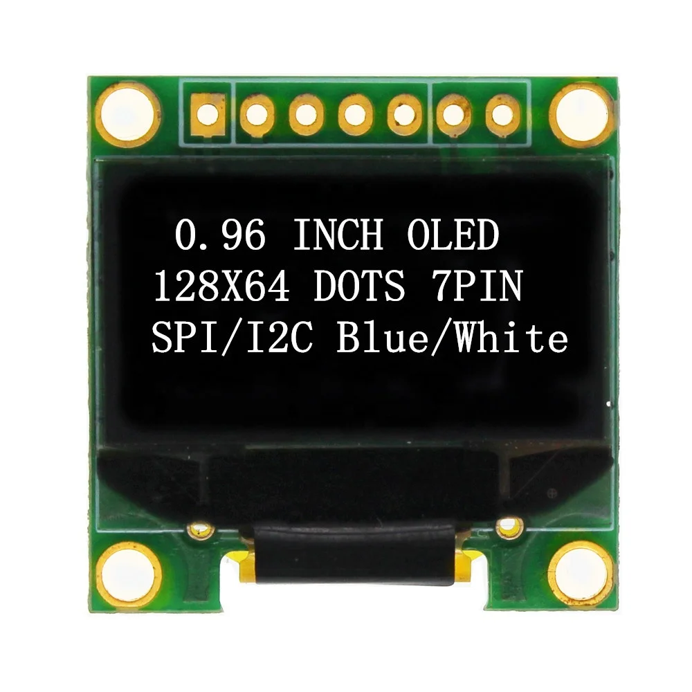 Модуль дисплея 0 96 дюйма SPI I2C OLED белый SSD1306 128X64
