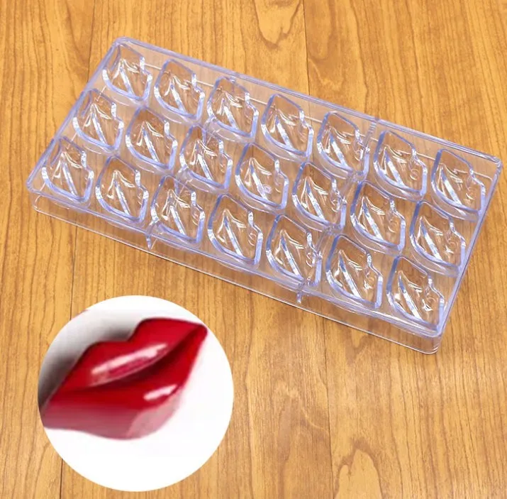 New Design Food Grade Handmade 3D Special Shape PC plastic Polycarbonate Chocolate Molds for Chocolate baking mold