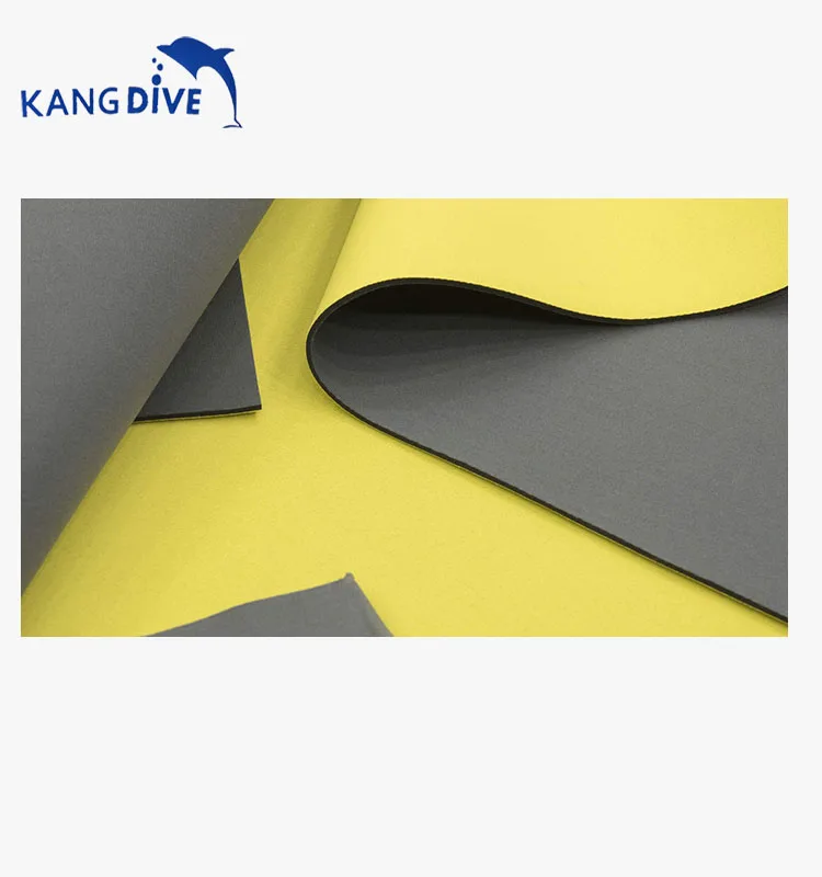 
1mm 1.5mm 2.5mm Neoprene Rubber Sheet Laminated Fabric For Surfing Products 