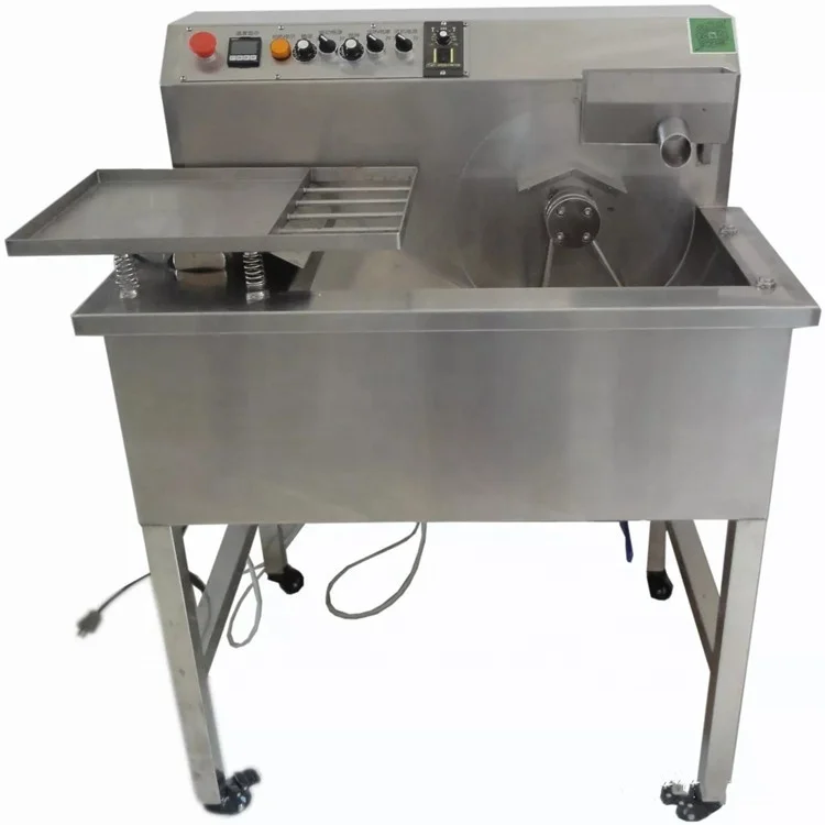 
small 30L 60L Chocolate tempering enrobing machine 