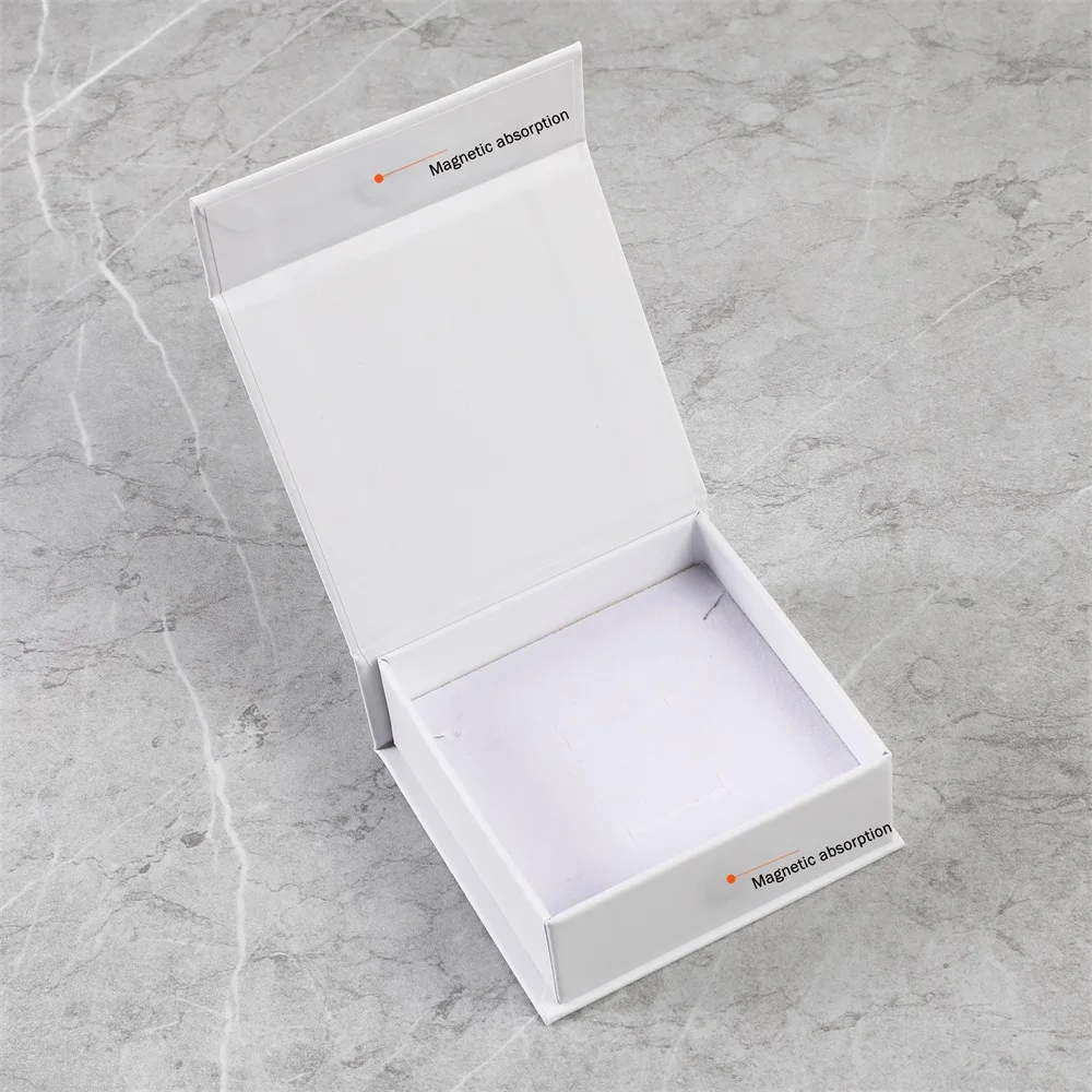 High-End Jewelry Gift Necklace Ring Earrings Storage Magnetic Packaging Box Iron Suction