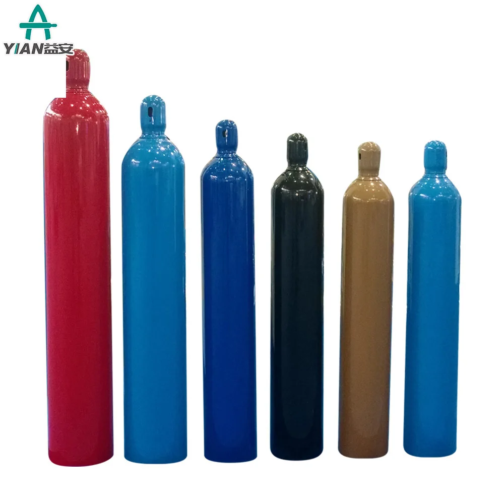 Factory 40L 6M3 Industrial Oxygen Nitrogen Gas 99.999% High Purity Welding Argon welding Cylinder