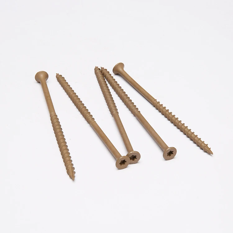 Dacromet Coated Carbon Steel Star Drive Bugle Head Type 17 composite Wood Deck Screws