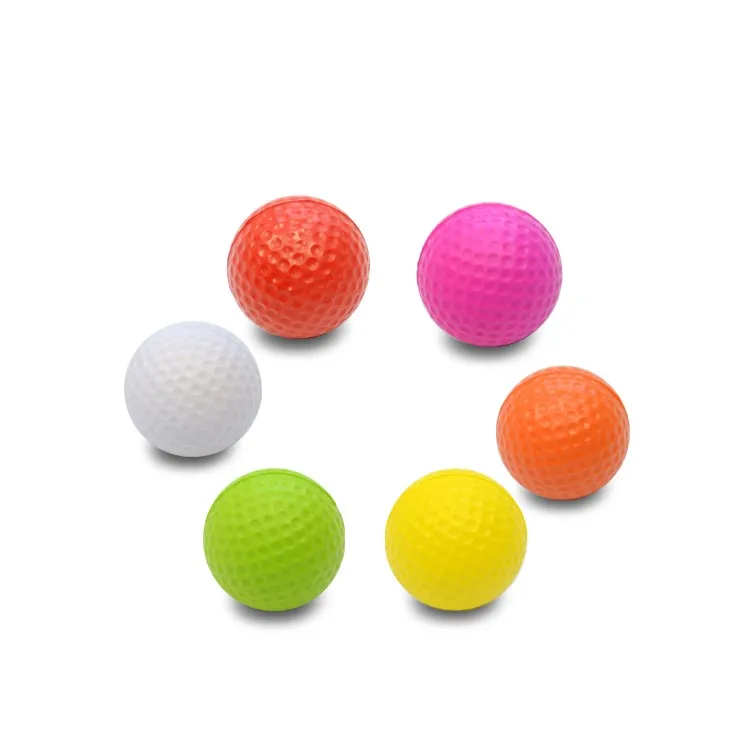 Factory Price Bulk OEM Custom Logo 42mm PU Stress Practice Golf Ball Soft PU Foam Golf Balls