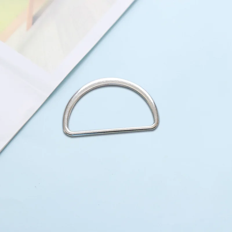 Hot Sale Custom For Metal Accessories For Bags Belt Leather Handbag Metal Hardware D Shape Ring Buckle