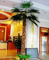 LSD-170313022 plastic fake coconut tree branches artificial palm tree leaves artificial coconut tree leaf